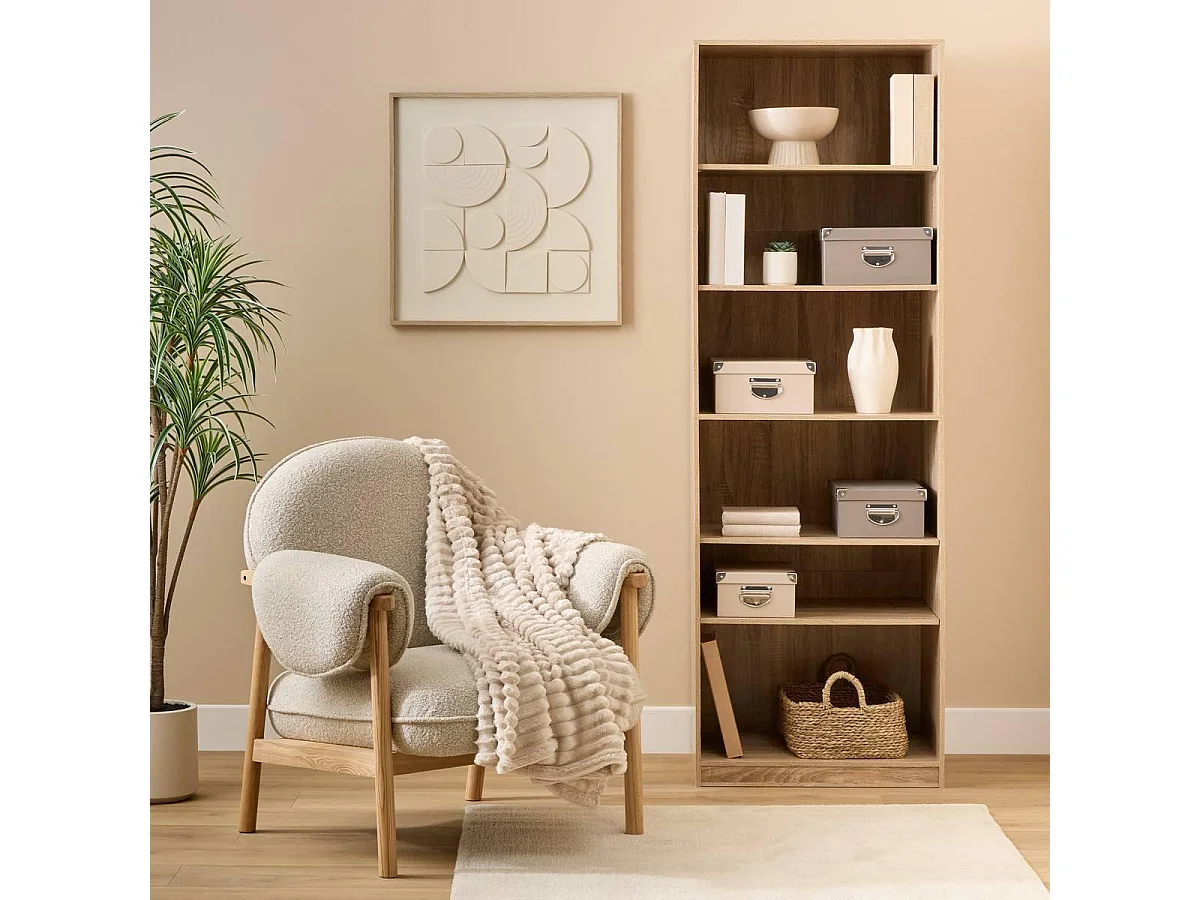 Lot de 4 Boîtes de Rangement "Box'" 40cm Beige & Taupe