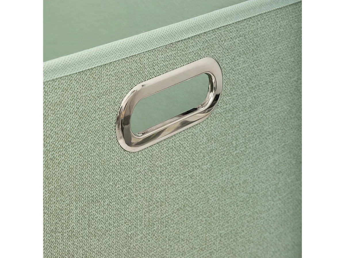 Boîte de Rangement Carrée Pliable "Mix n'Modul" 31x31cm Vert Sauge
