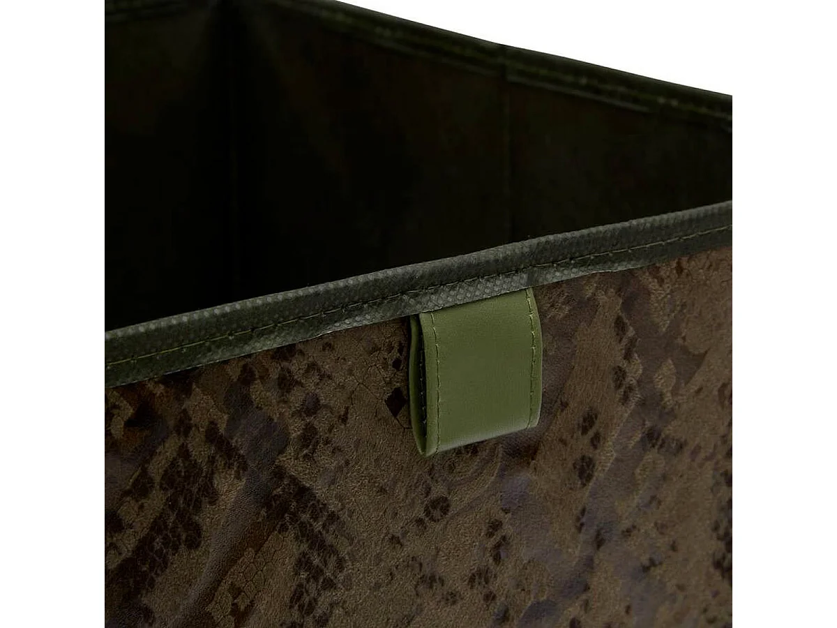 Boîte de Rangement Imprimé "Mix n'Modul" 31x31cm Vert