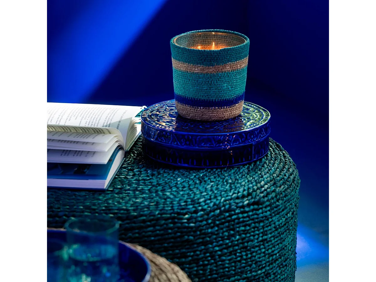 Lot de 2 Boîtes en Métal "Nag" 24cm Bleu