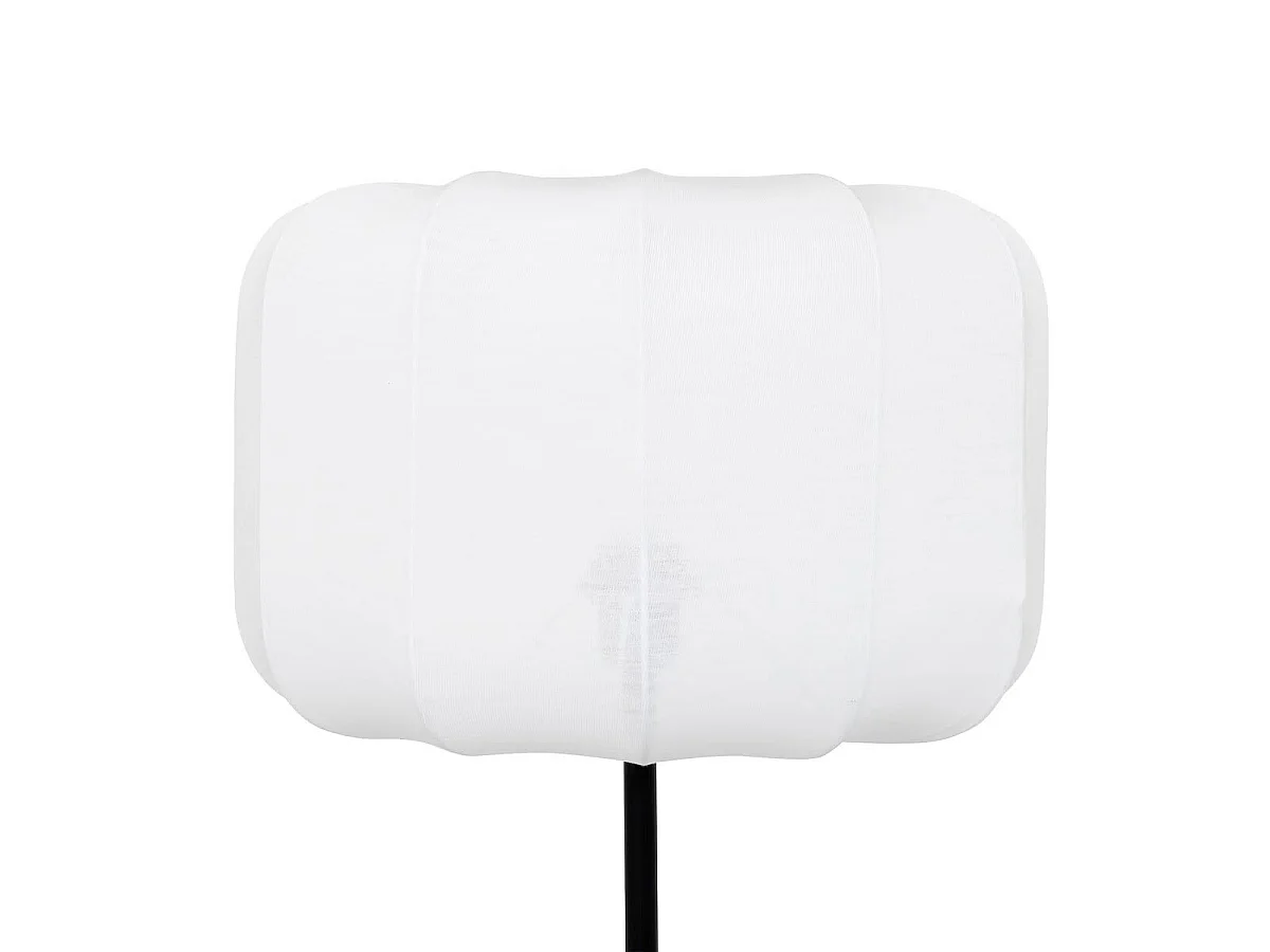 Lampadaire en Coton "Tobie" 37cm Blanc & Noir