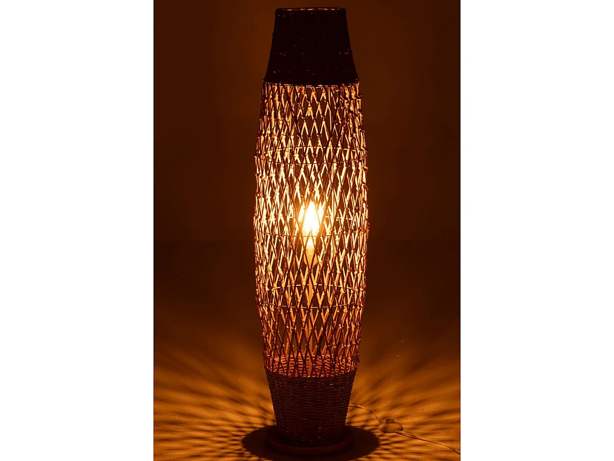 Lampadaire Torsade en Métal "Deann" 119cm Naturel