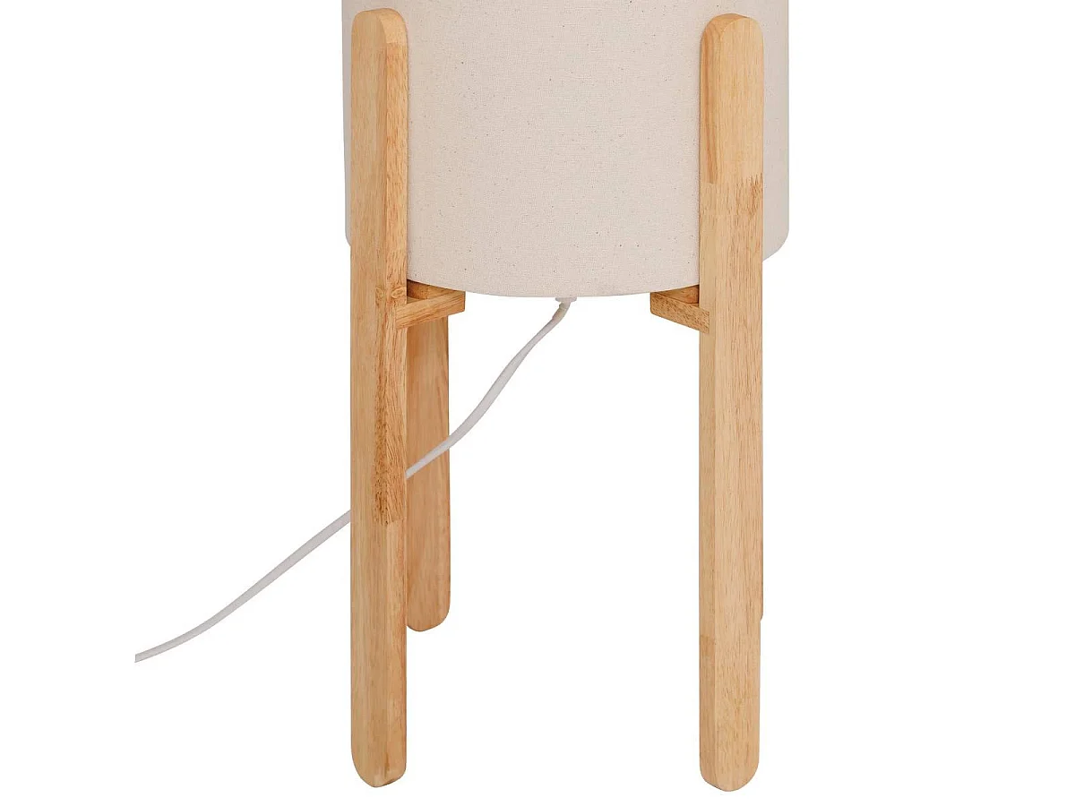 Lampadaire en Bois "Rafa" 107cm Beige