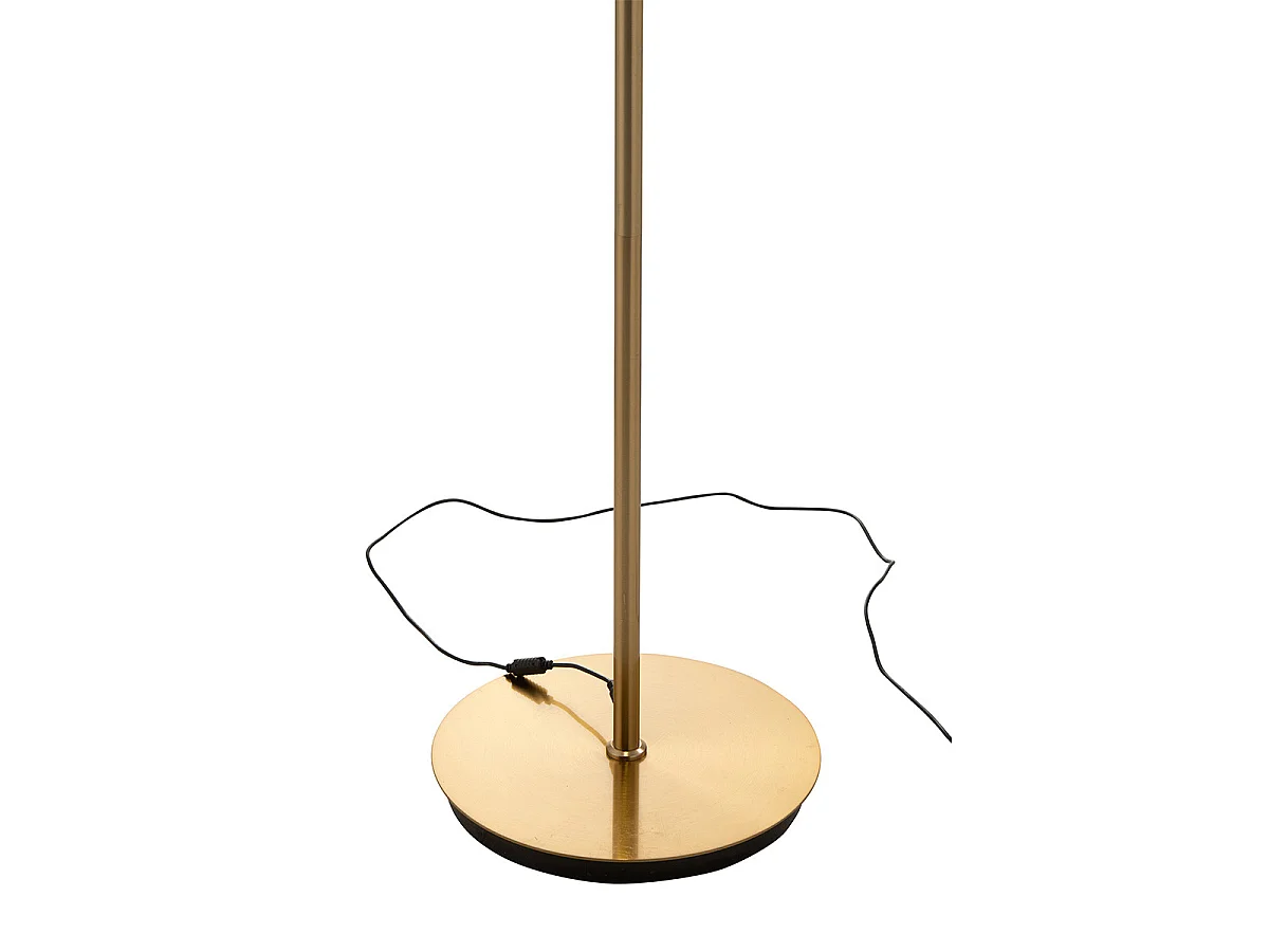Lampadaire en Verre à LED "Omar" 168cm Marron