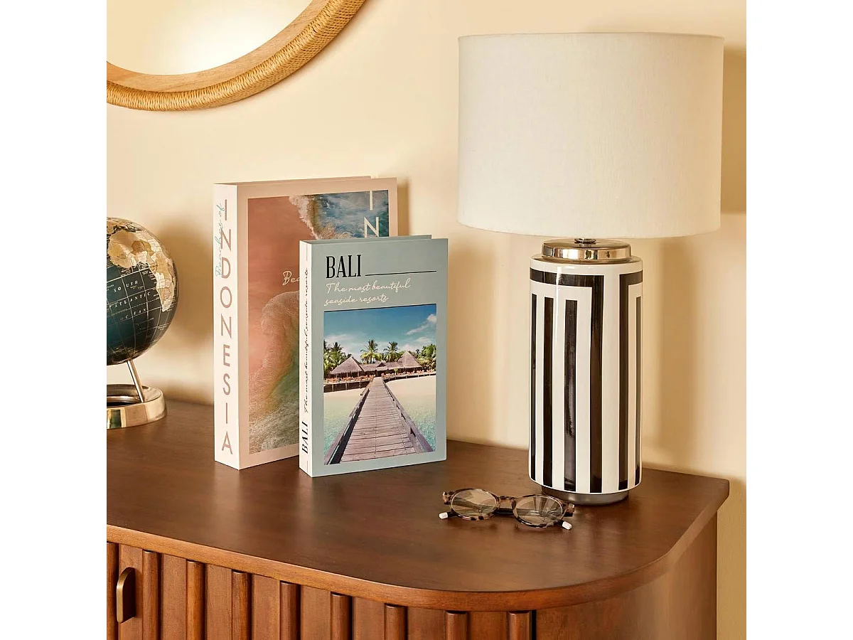 Lot de 2 Boîtes Livres "The Palm Resort" 33cm Multicolore