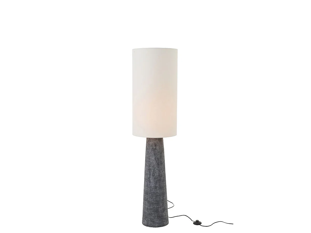 Lampadaire en Fibre de Verre "Ava" 144cm Noir & Blanc