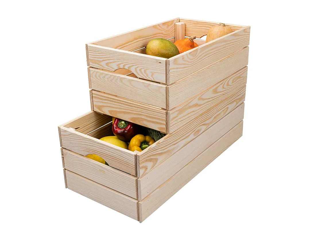 Cagette en Bois "Silver" 51cm Naturel
