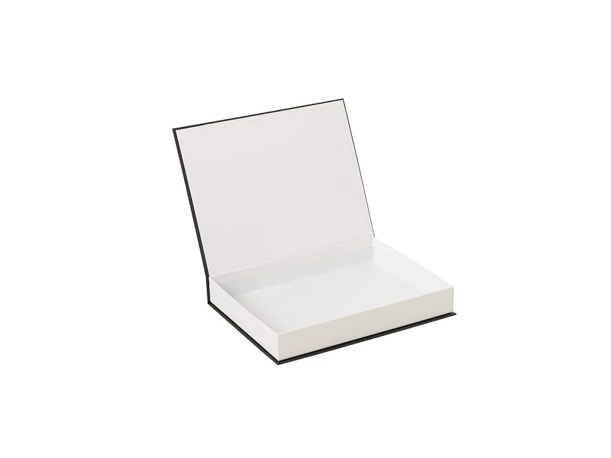 Lot de 4 Boîtes Livres "Riviera" 33cm Blanc & Noir