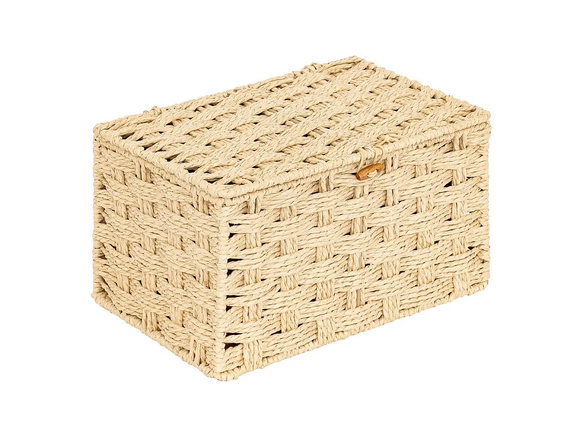 Lot de 3 Boîtes Déco "Elio" 27cm Naturel
