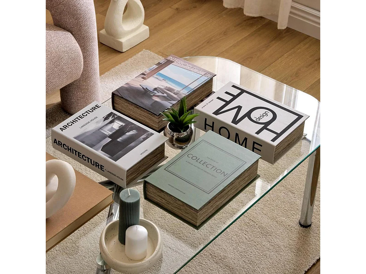 Boîte Déco Livre Architecture "Josh" 27cm Multicolore