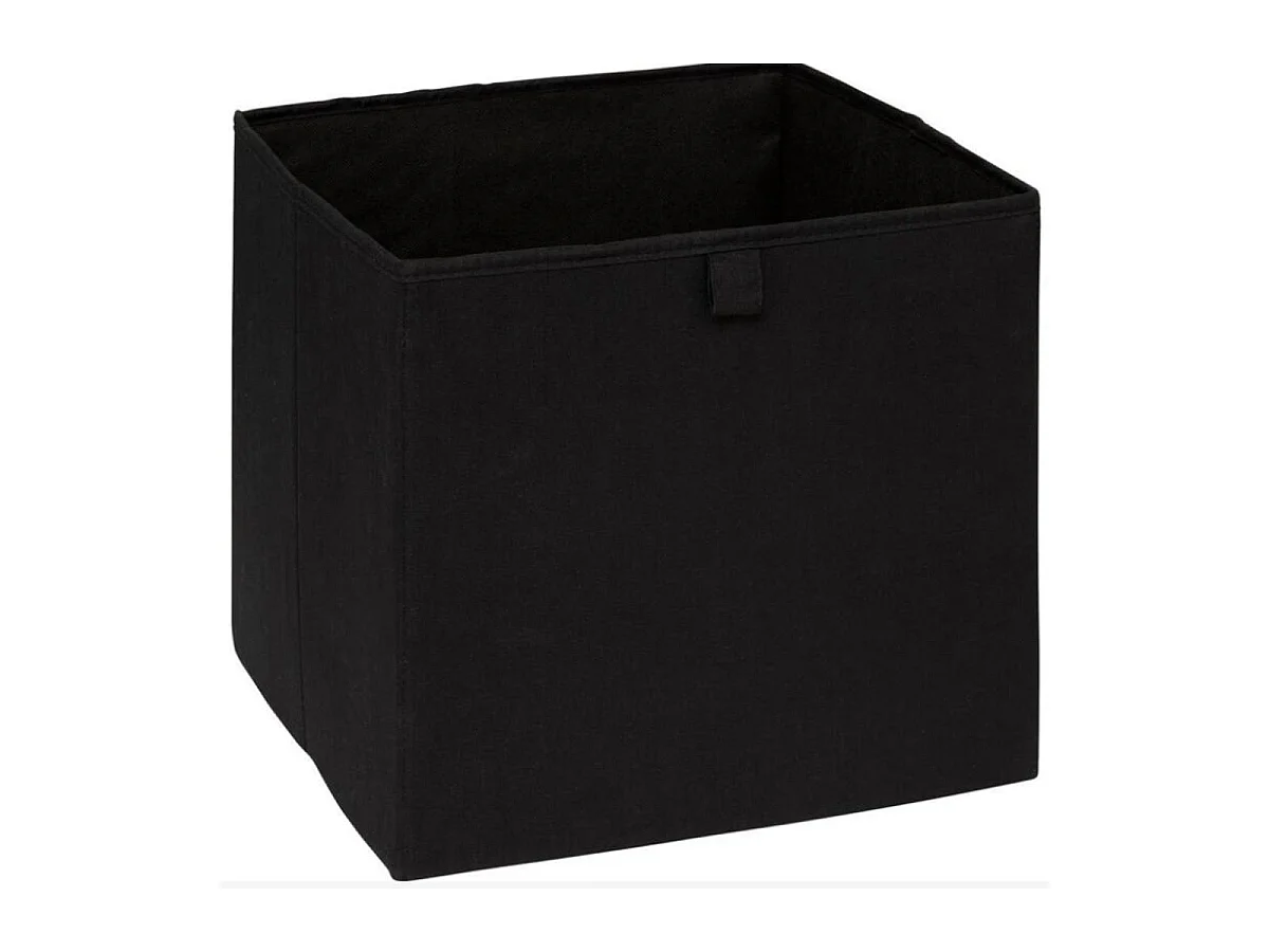 Boîte de Rangement Réversible "Zébra" 31x31cm Noir