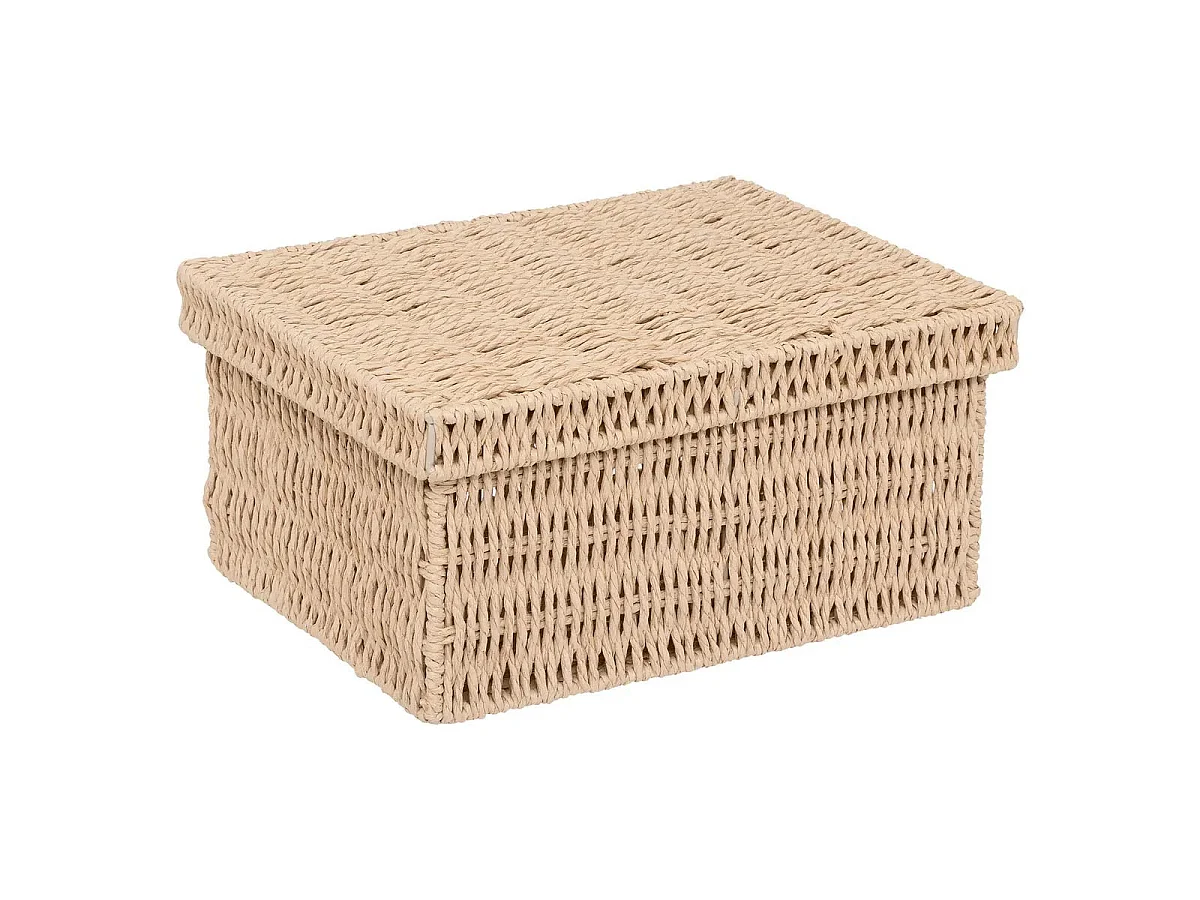 Lot de 2 Boîtes de Rangement "Kord" 38cm Naturel