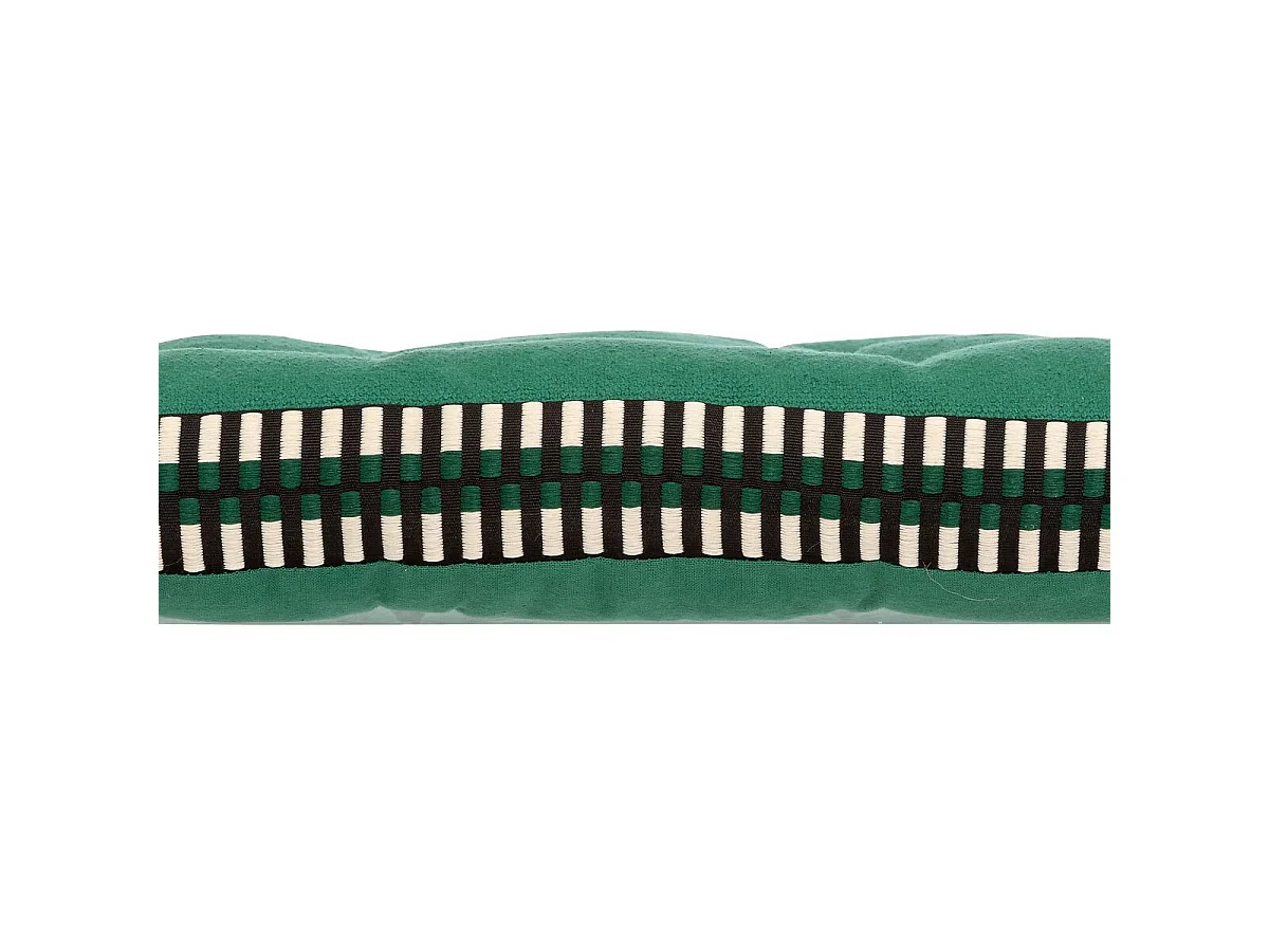 Galette de Chaise Matelassée "Malakite" 38x38cm Vert Cèdre