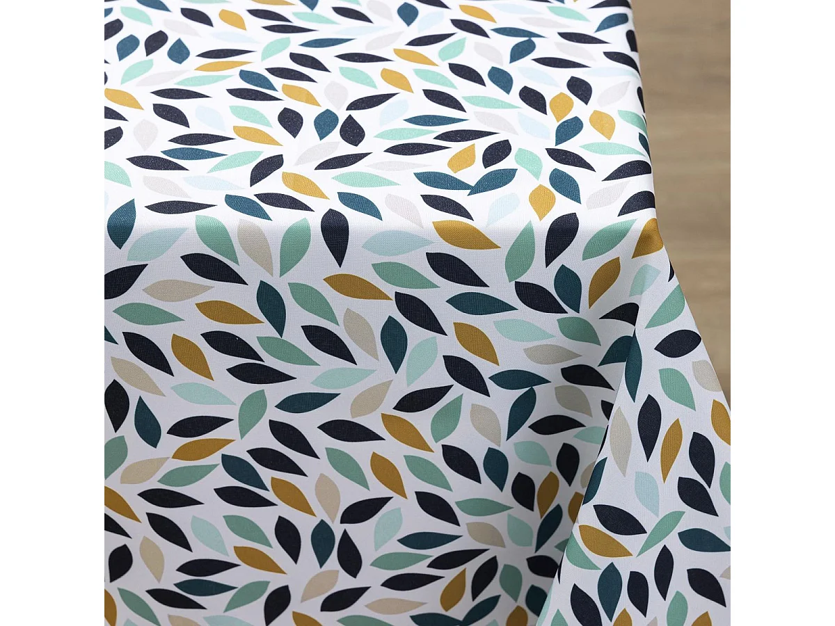 Nappe Antitache Imprimé "Confettis" 145x240cm Bleu