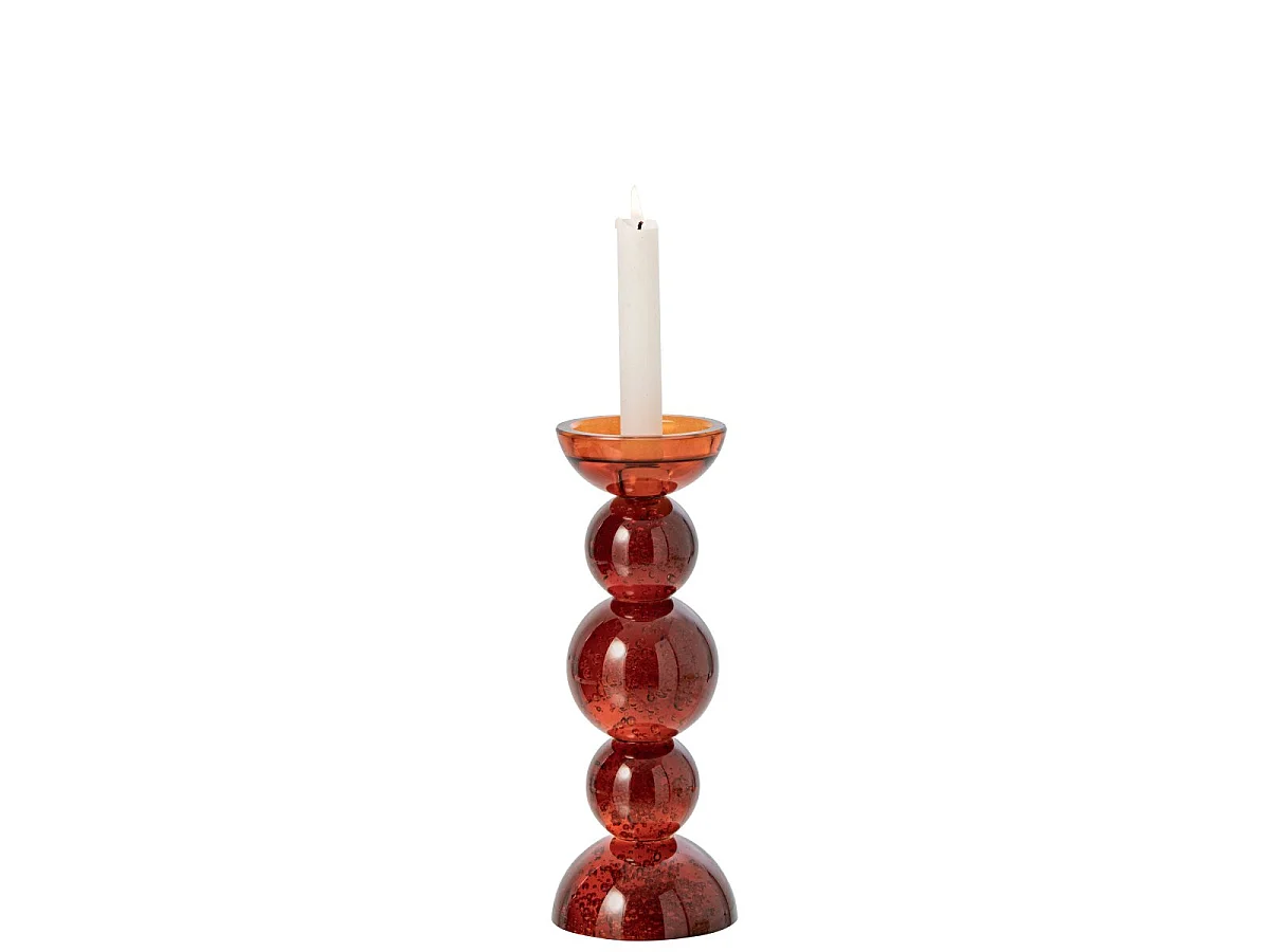 Bougeoir Boules en Verre "Dimitri" 27cm Bronze