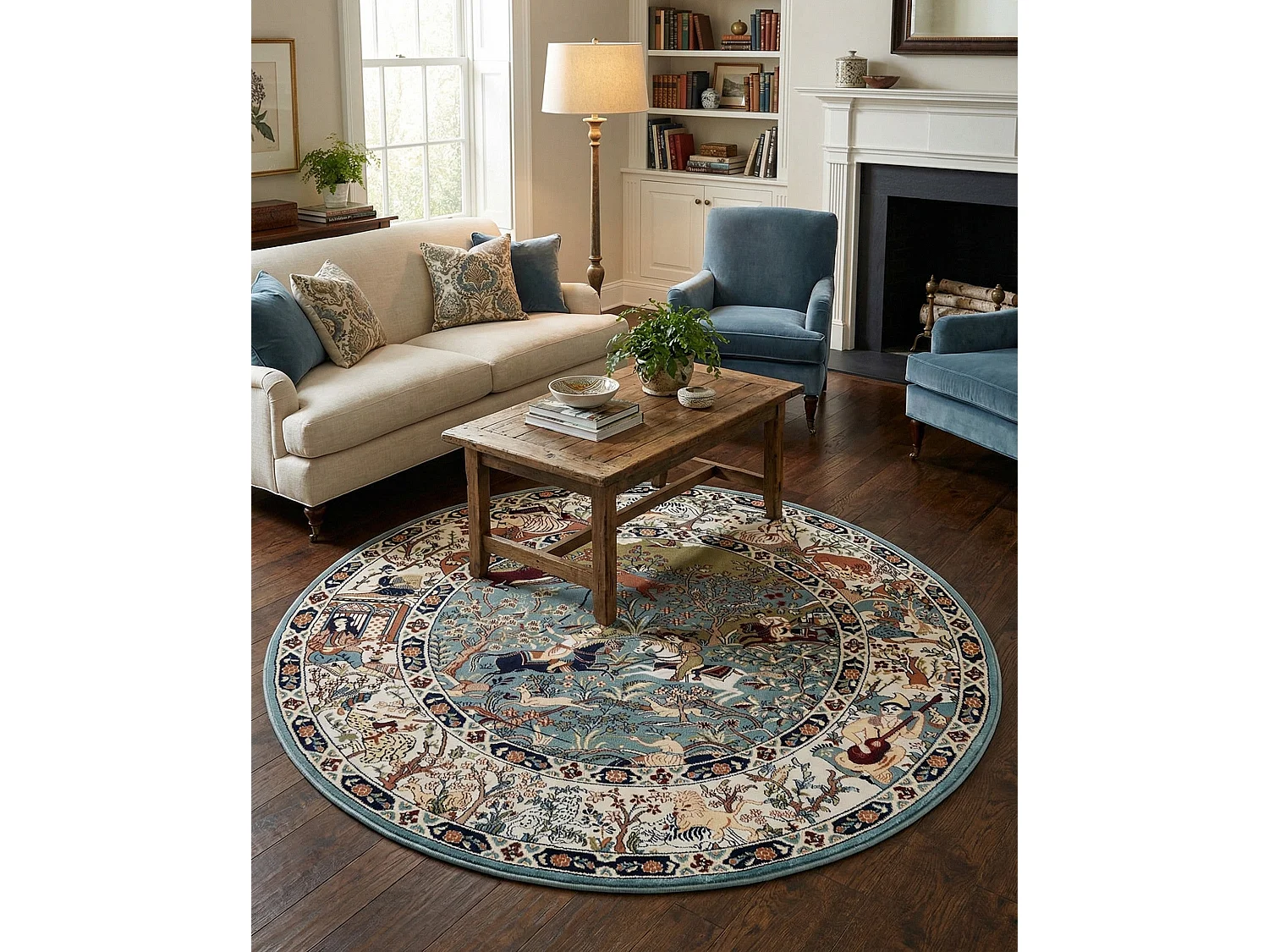 Tapis Nain Design T-1610