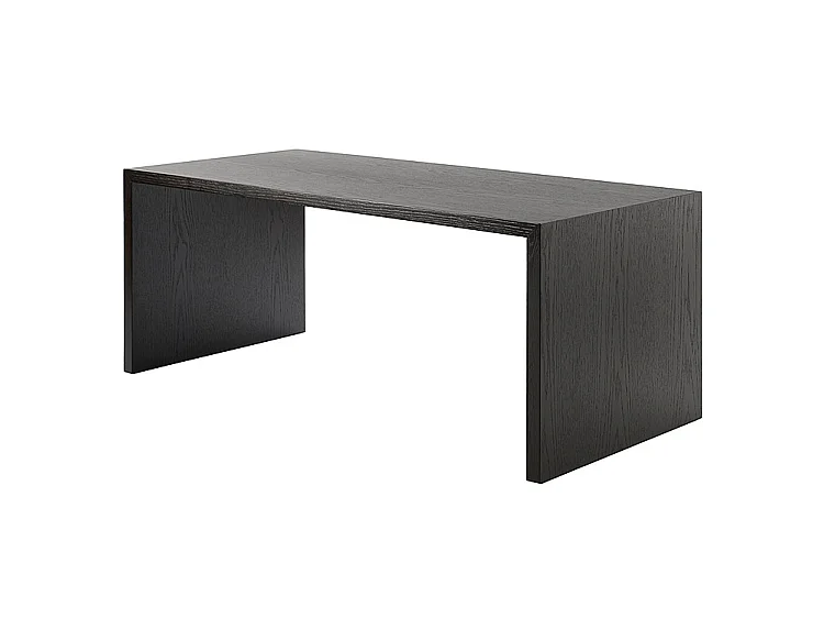 Burbank Coffee Table - Oak Veneer, Dark Brown Finish, 116 x 55 x 50 cm