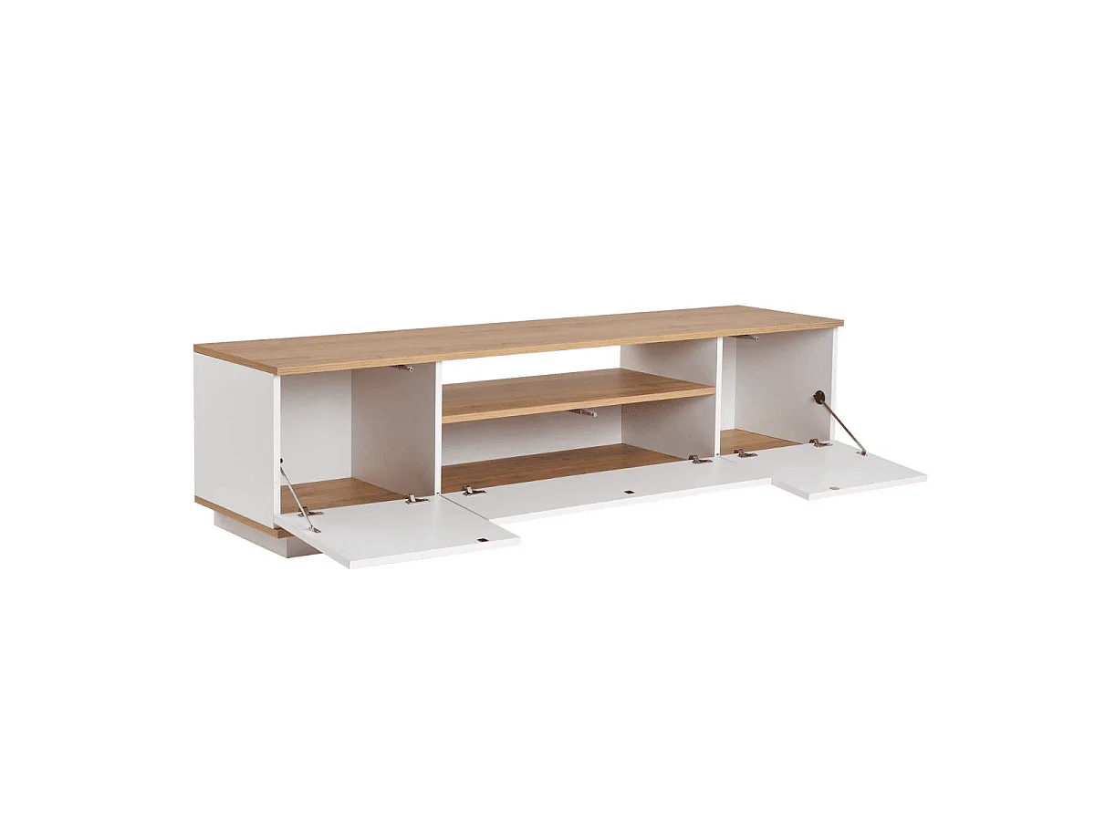 TV-meubel met 3 opklapbare deuren en 1 niche L180 cm - VERAMONT
