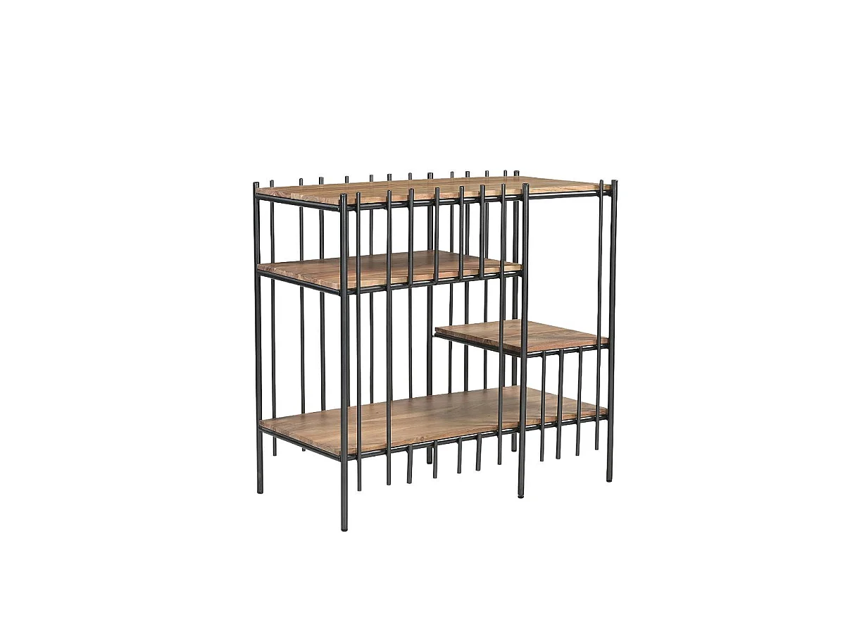 Console en bois d'acacia et métal 80 cm Avalia