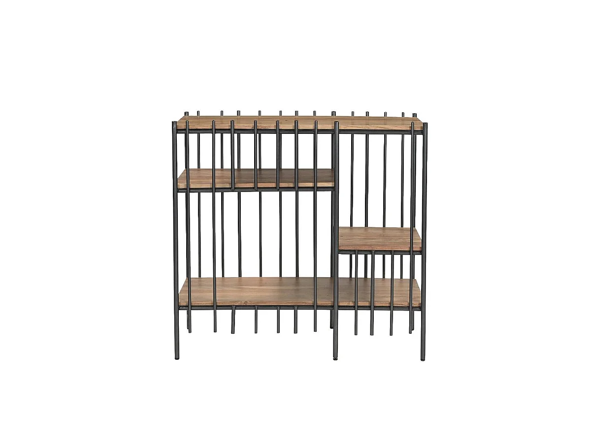 Console en bois d'acacia et métal 80 cm Avalia