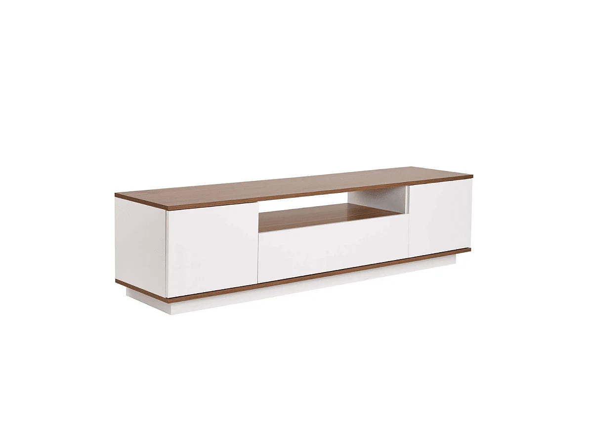 TV-meubel met 3 opklapbare deuren en 1 niche L180 cm - VERAMONT