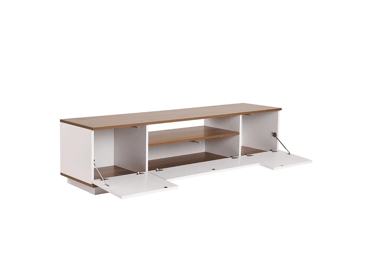 TV-meubel met 3 opklapbare deuren en 1 niche L180 cm - VERAMONT