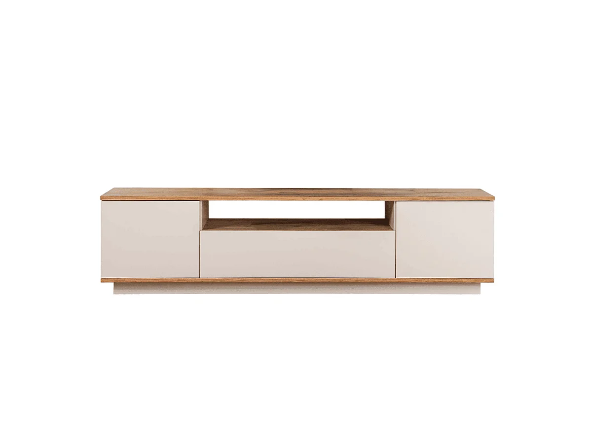 TV-meubel met 3 opklapbare deuren en 1 niche L180 cm - VERAMONT