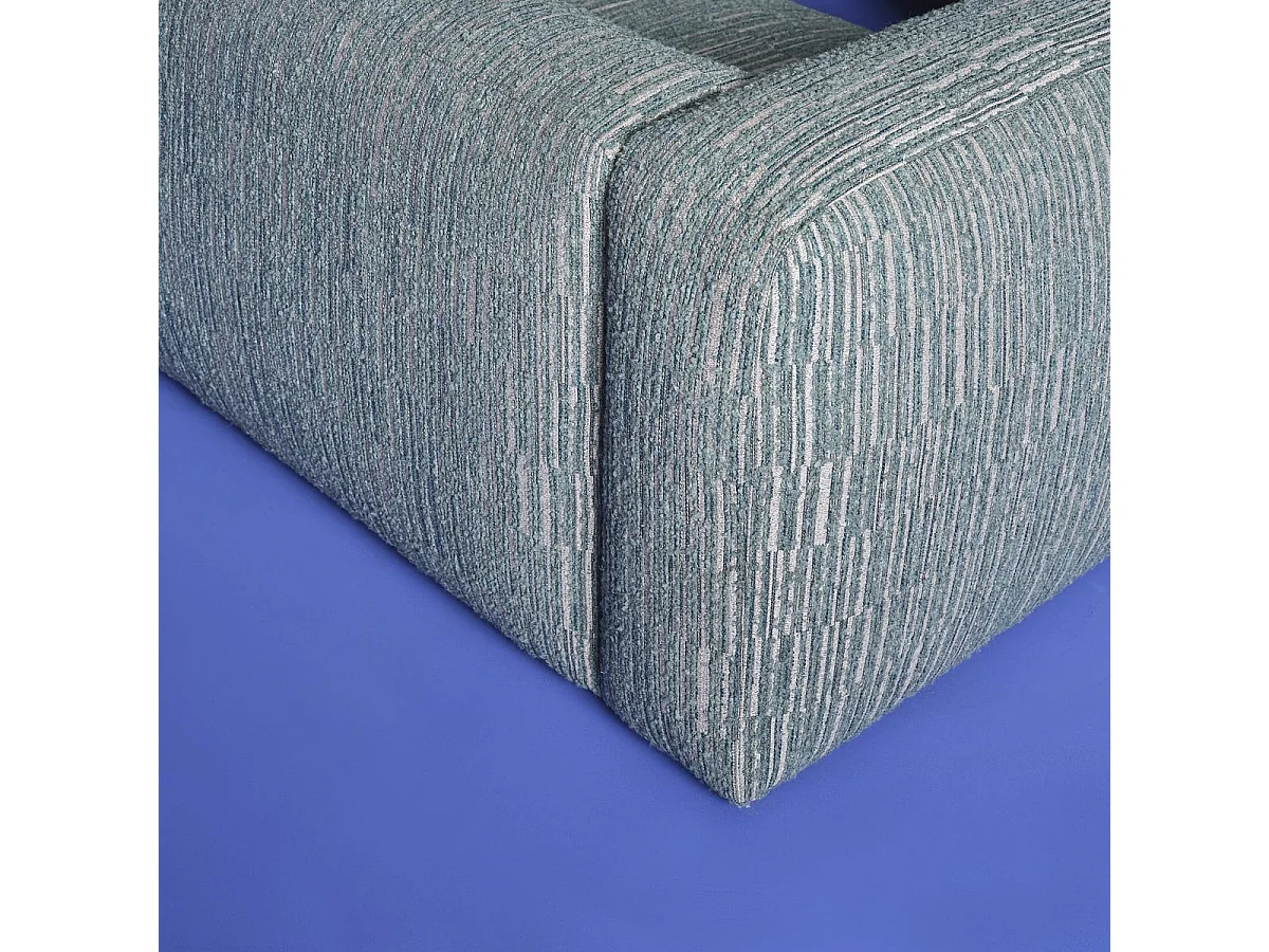 Bank in groene stof L252 cm - MADISSON