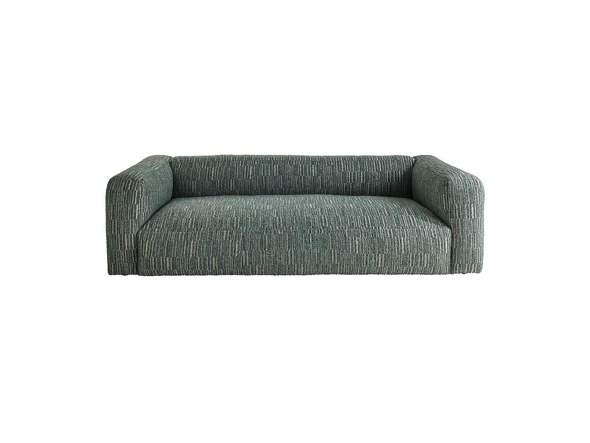 Bank in groene stof L252 cm - MADISSON