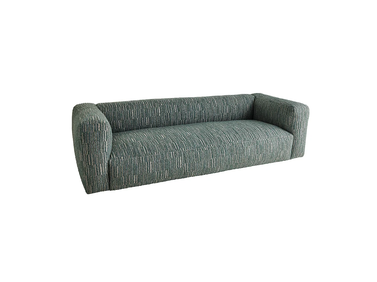 Bank in groene stof L252 cm - MADISSON