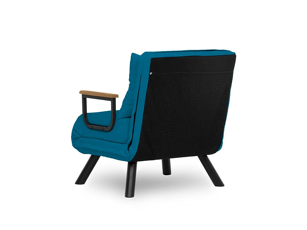Slaapfauteuil in stof met metalen poten L67 cm – SANDO