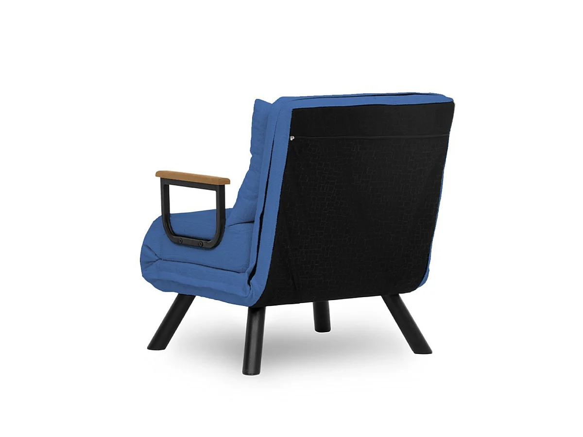Slaapfauteuil in stof met metalen poten L67 cm – SANDO