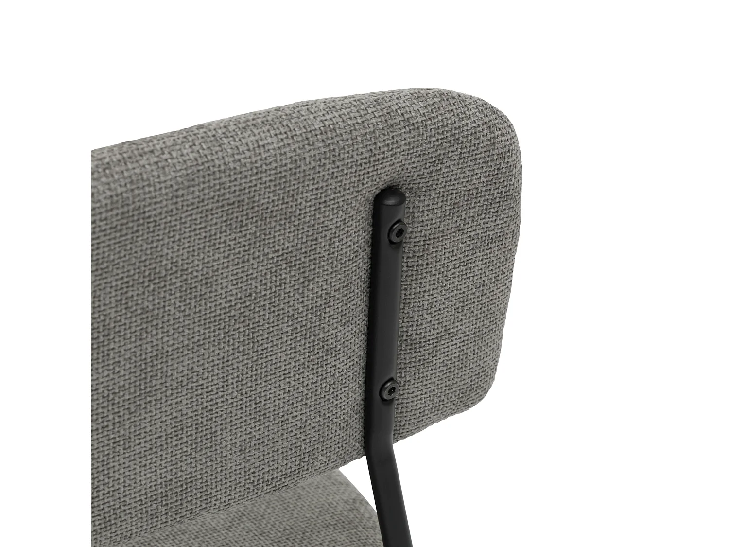 Lot de 4 Chaises de Salle à Manger Toledo en Tissu Gris Clair, Assise et Dossier Rembourrés Confortables Chaises Cuisine Design