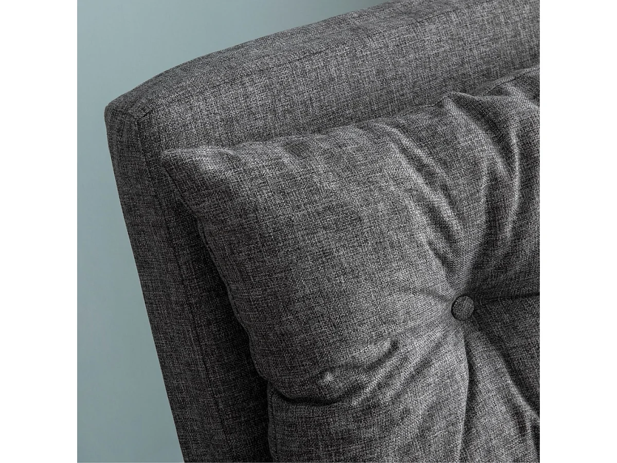 Slaapfauteuil in stof met metalen poten L67 cm – SANDO