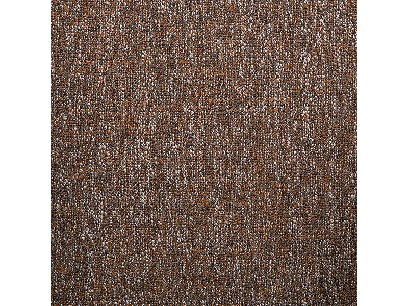 Lot de 2 chaises en tissu marron chiné, pieds effet noyer L58 cm - LARA