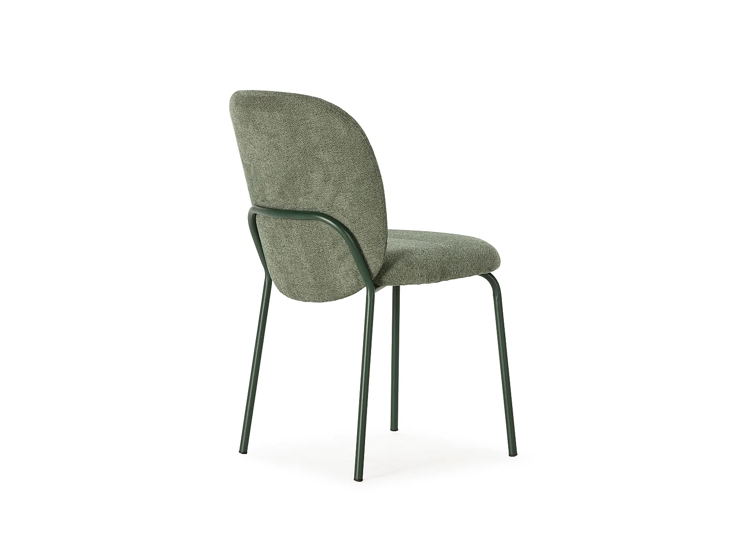 Lot de 4 Chaises en tissu avec pieds en métal H85 cm - NOA