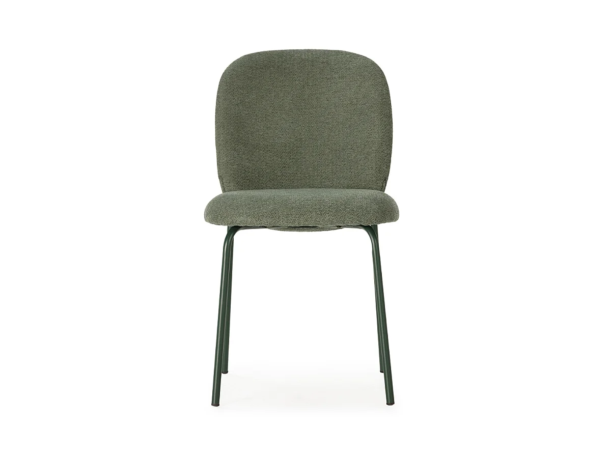 Lot de 4 Chaises en tissu avec pieds en métal H85 cm - NOA