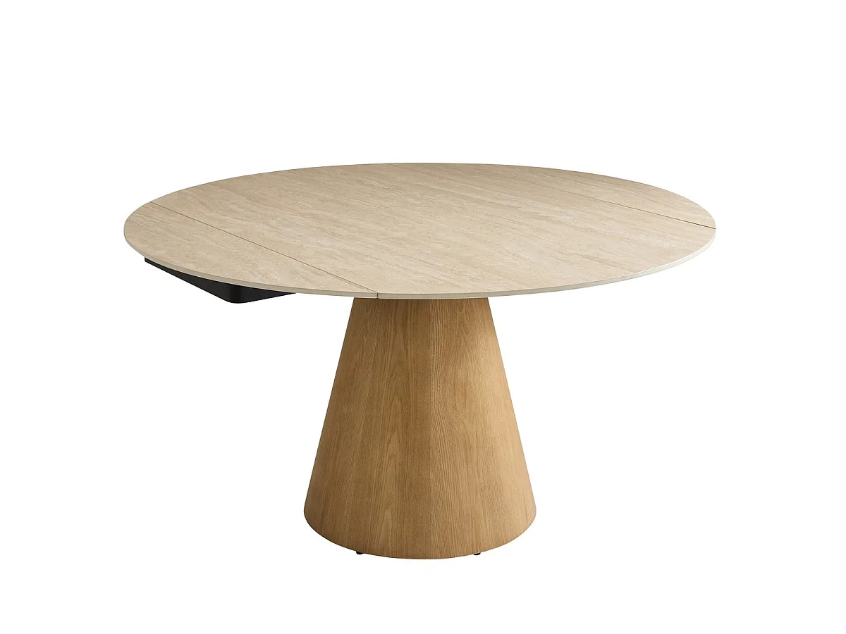 Ronde keramische tafel met verlengstukken LUMIO