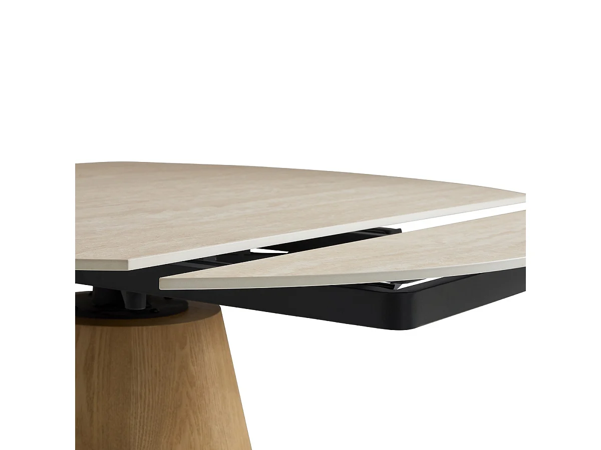 Ronde keramische tafel met verlengstukken LUMIO