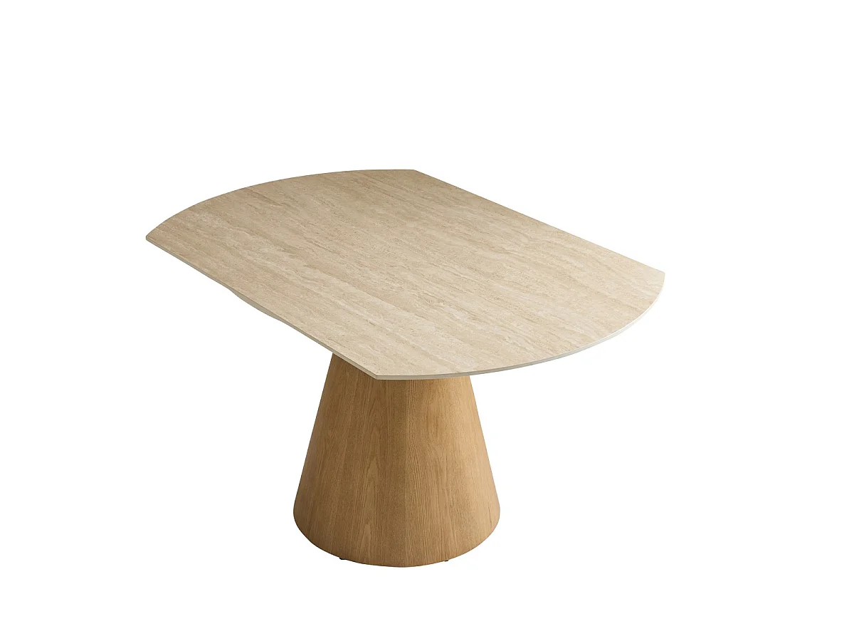 Ronde keramische tafel met verlengstukken LUMIO