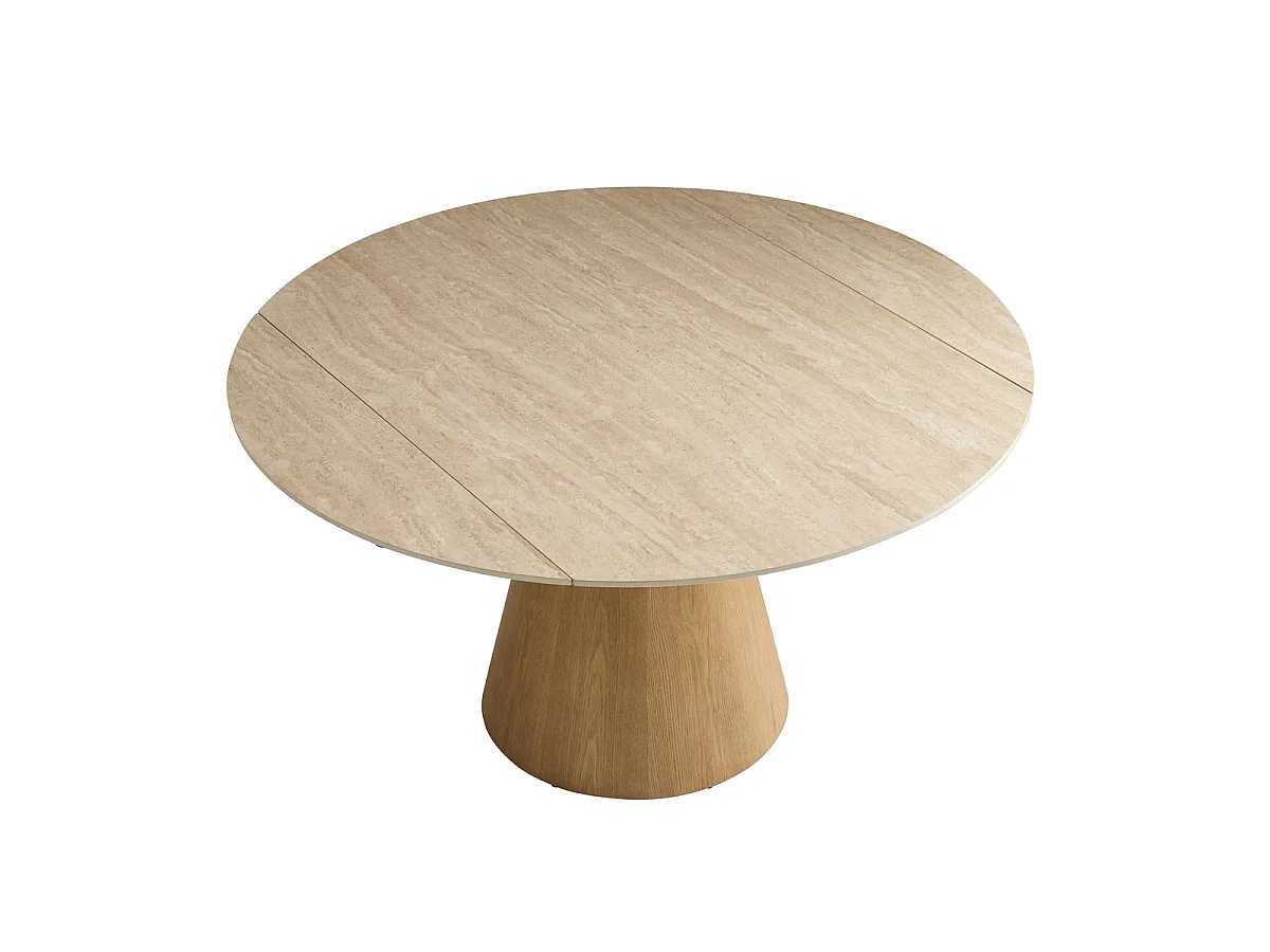 Ronde keramische tafel met verlengstukken LUMIO