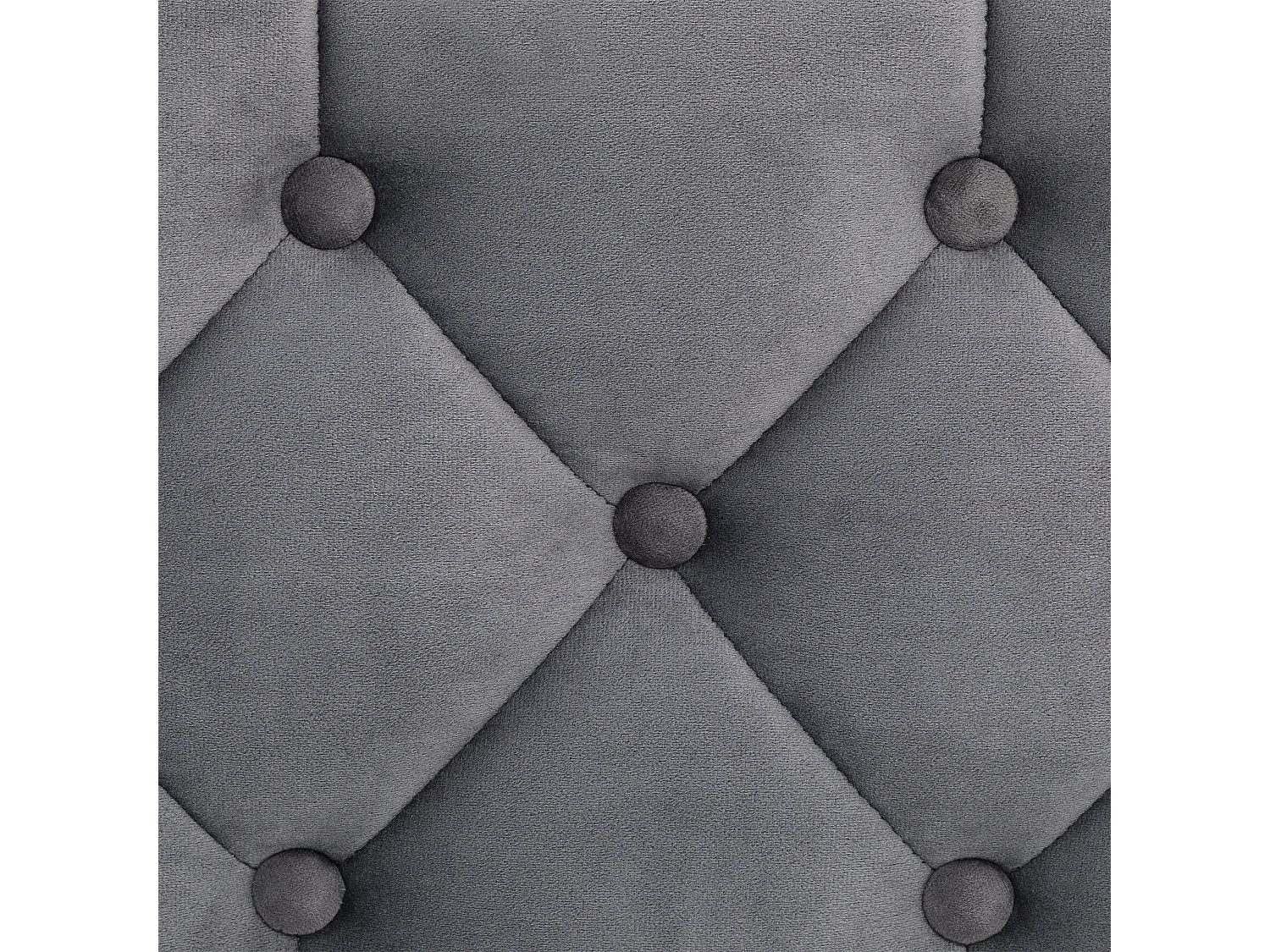 Lit Coffre NURI rembourré, Lit Double, Surface de Couchage 140x190 cm, Gris foncé, Velours Doux et Lumineux