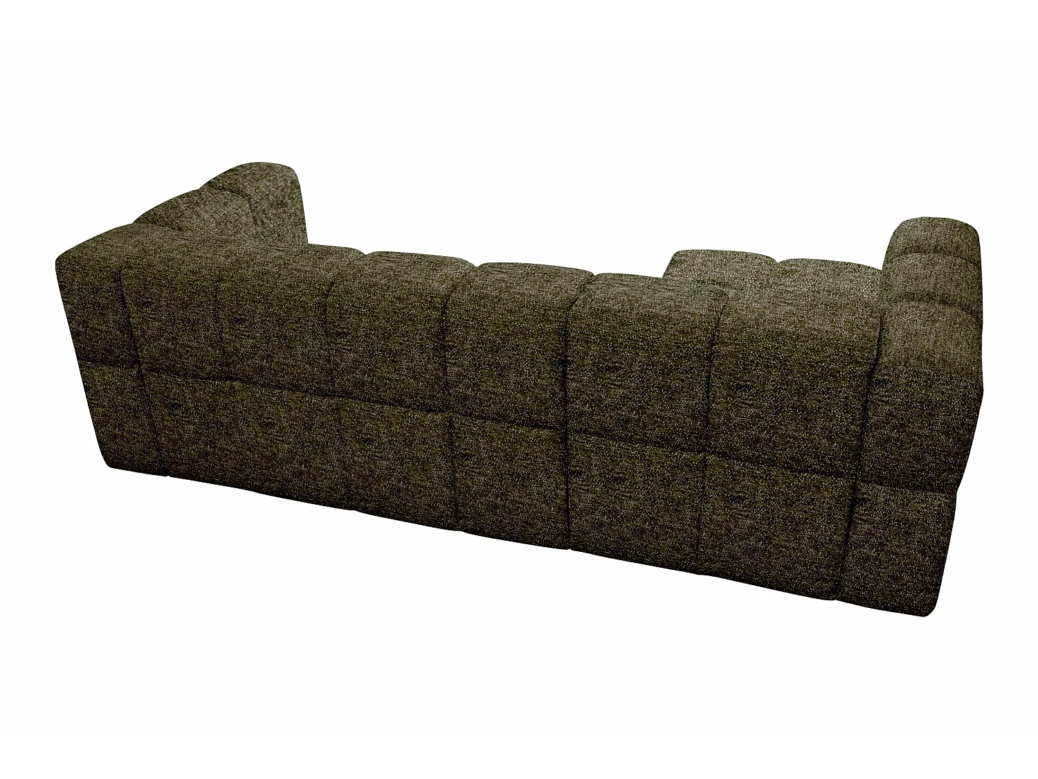 Elektrische hoekbank met relaxfunctie en elektrische slaapfunctie, bekleed met chenille en voorzien van USB LUMI