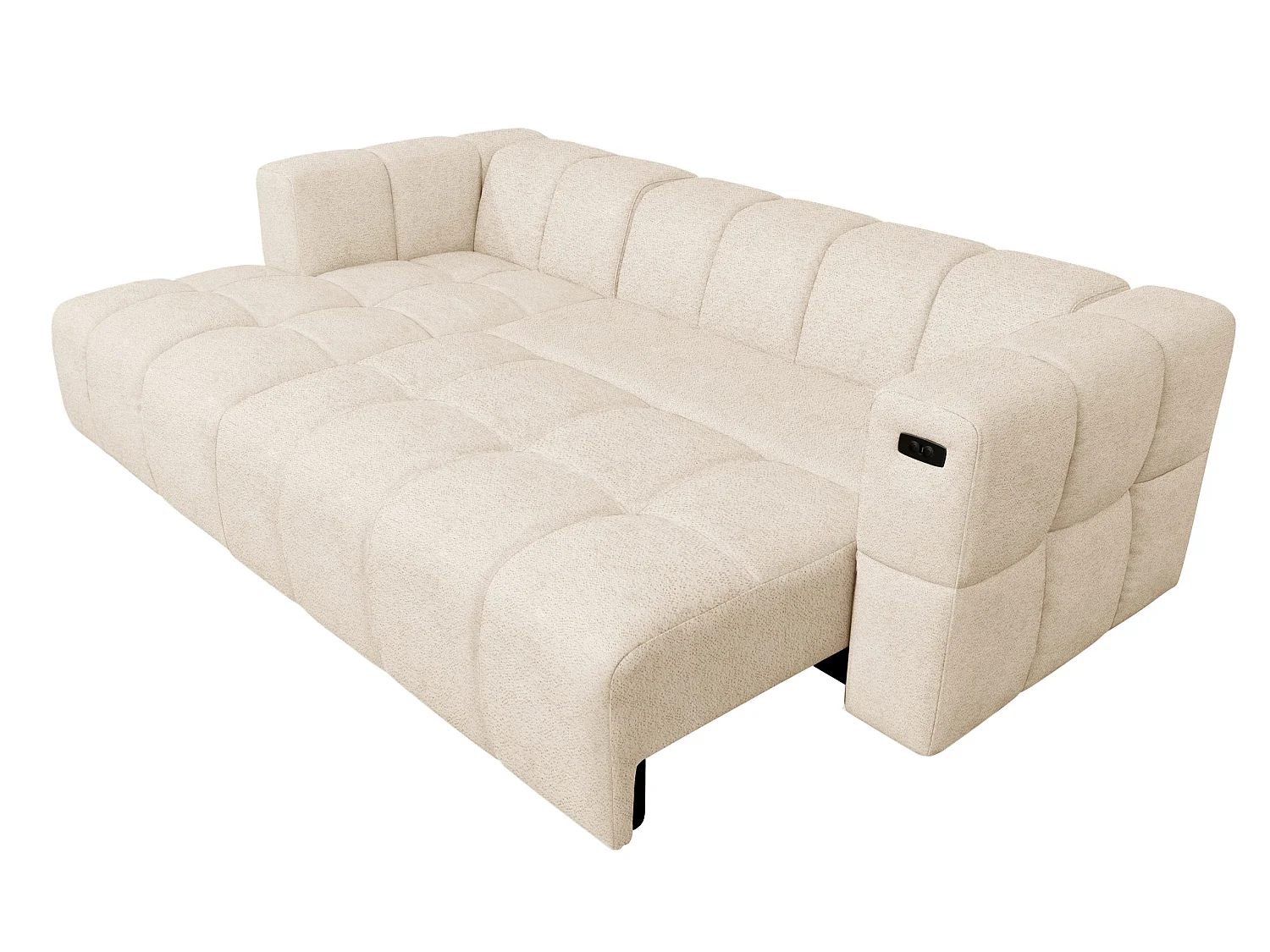 Canapé d’angle électrique relax avec fonction couchage et port USB LUMI