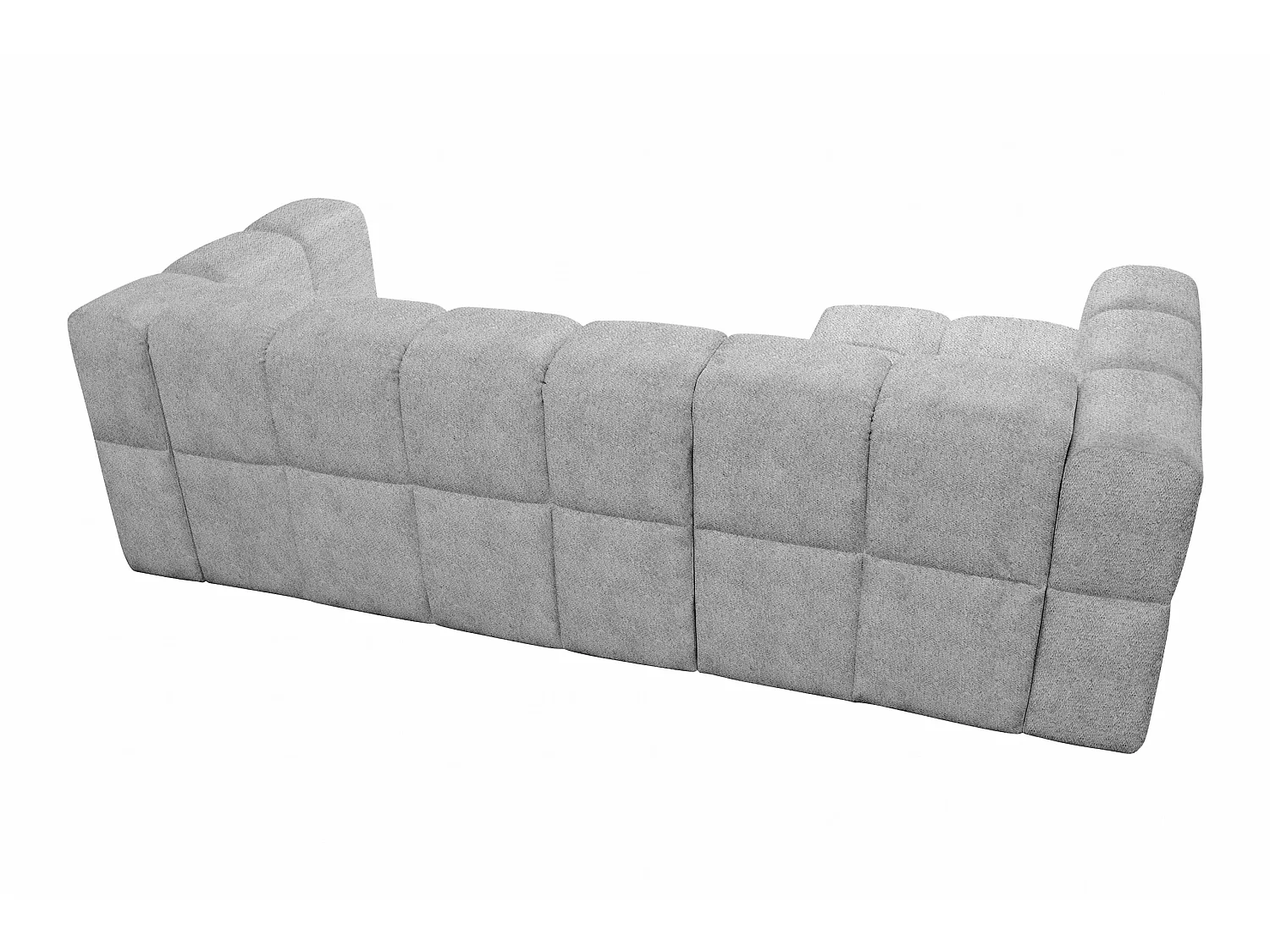 Elektrische hoekbank met relaxfunctie en elektrische slaapfunctie, bekleed met chenille en voorzien van USB LUMI