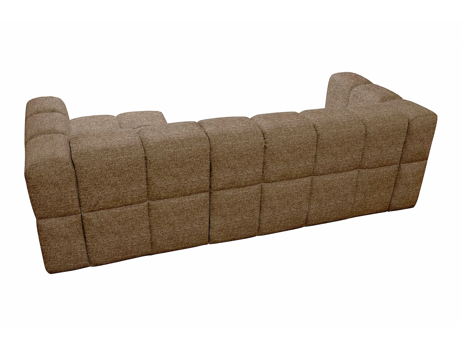 Elektrische hoekbank met relaxfunctie en elektrische slaapfunctie, bekleed met chenille en voorzien van USB LUMI