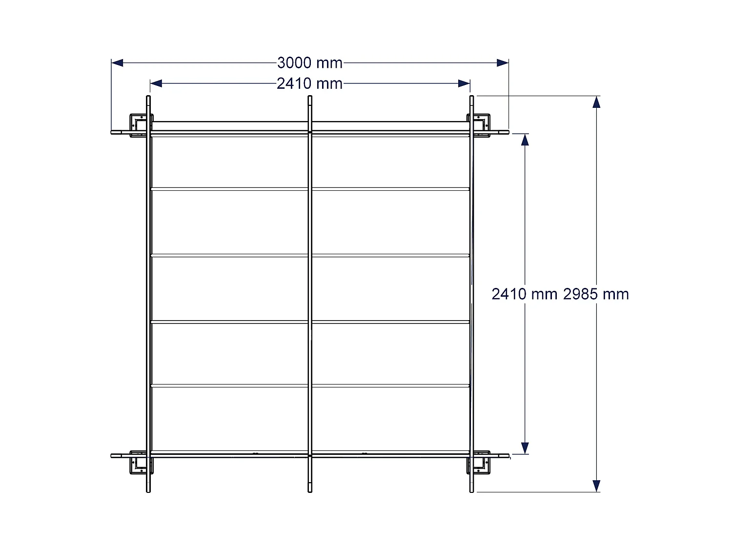Pergola autoportante 3x3m en aluminium - Toit rétractable - Gris anthracite - Tonnelle de jardin