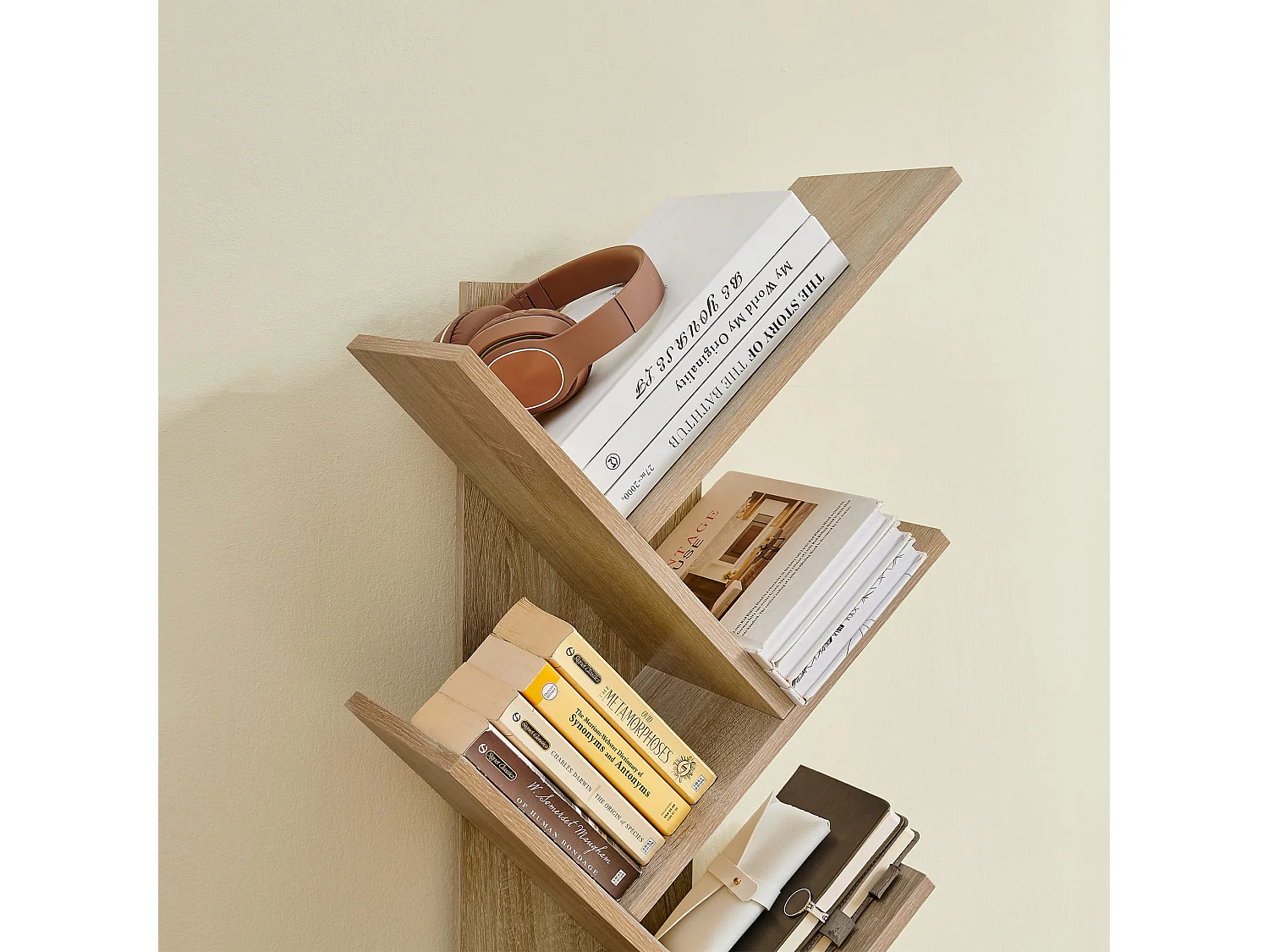 Boekenkast met 9 planken spaanplaat sonoma 50x25x141,5 cm