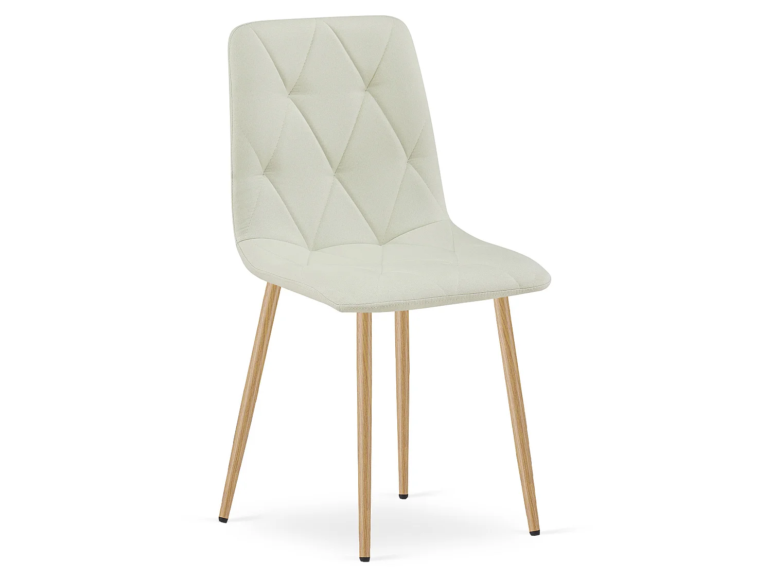 LIBRA eetkamerstoel bekleed stof beige 44,5x54,5x87 cm x 4