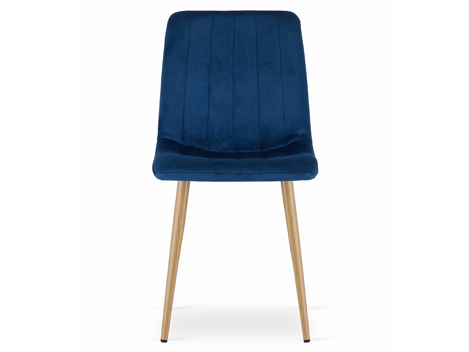 Eetkamerstoel LAVA fluweel donkerblauw 86x45x55 cm